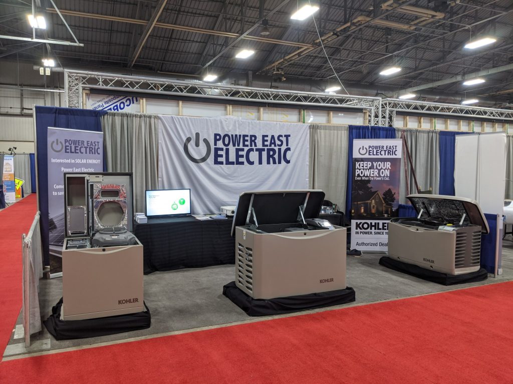 Power East Electric booth at a local home show