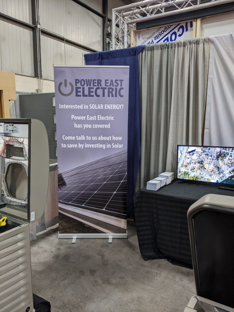 Power East Electric booth at a local home show