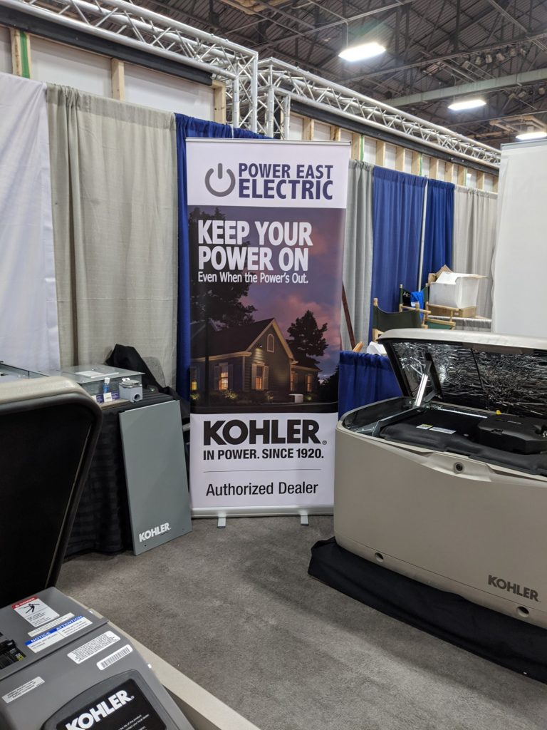 Power East Electric booth at a local home show