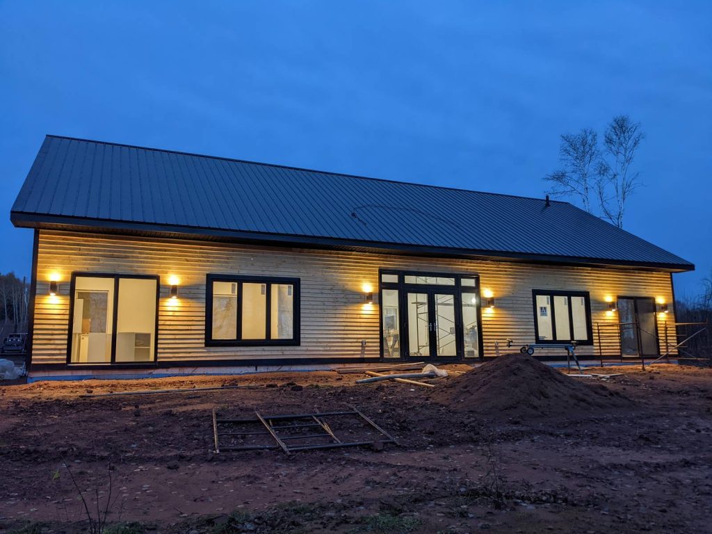 Power East Electric: new build exterior lighting