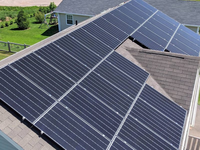 Power East Electric: roof solar array